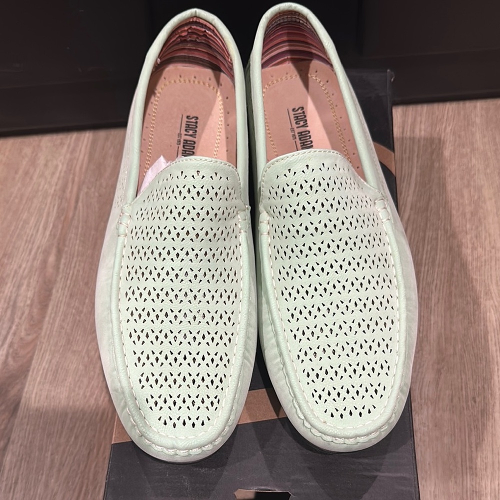 Steve Madden Light Green Men's Slip-On Loafers